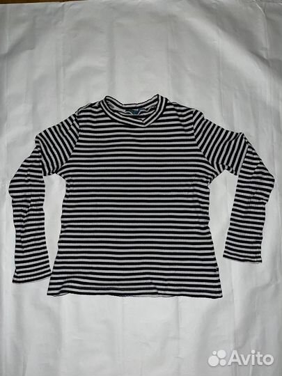 Полосатая водолазка женская в рубчик