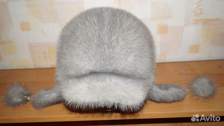 Норковая шапка с ушками