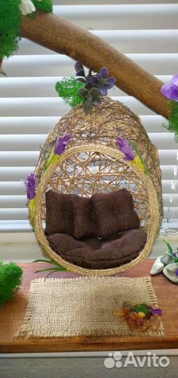 Качели для кукол ручной работы