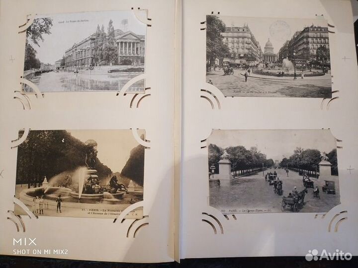 Старинные открытки, альбомы и конверты