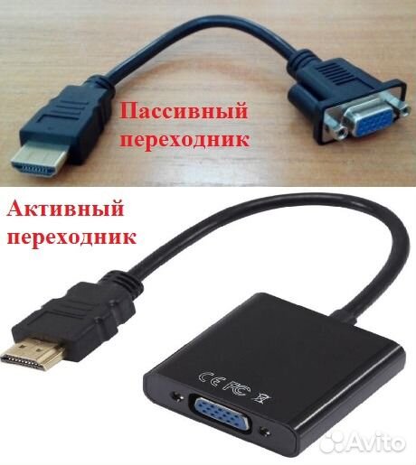 Активный переходник адаптер hdmi - VGA 1080P