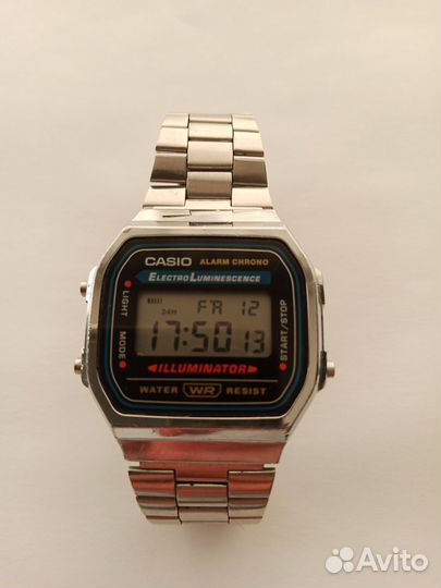 Наручные часы Casio Vintage A168 с подсветкой