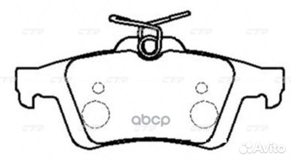 Колодки тормозные дисковые задние Peugeot 508