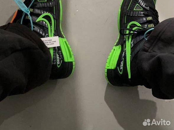 Nike dunk rubber off white green strike(Оригинал)