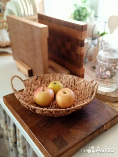 Доска разделочная торцевая из дуба, ясеня, бука