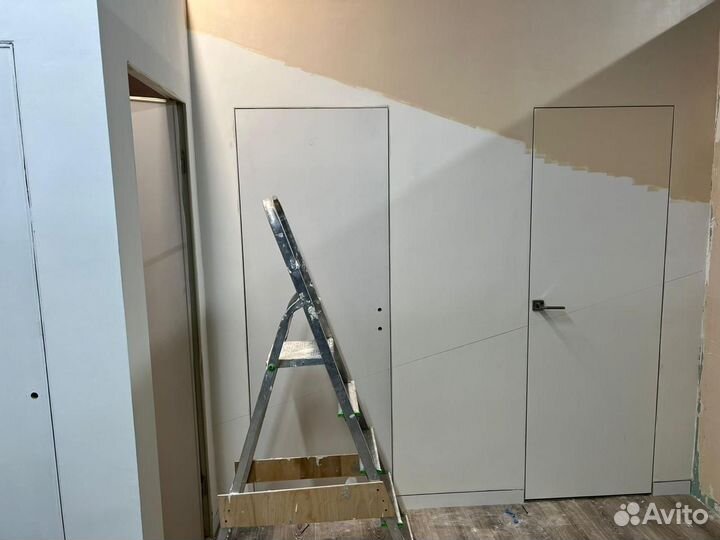 Скрытые двери invisible подпокраску