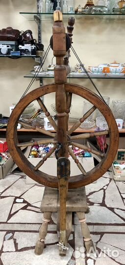 Прялка деревянная старинная