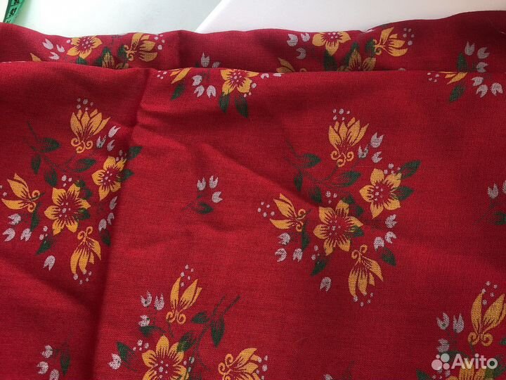 Отрез ткани лен СССР