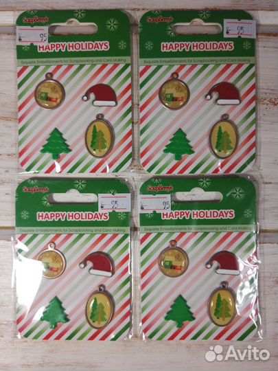 Новогодний декор ScrapBerry's для скрапбукинга