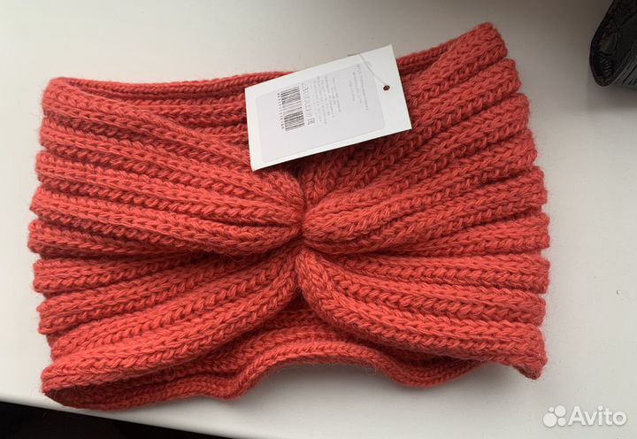Повязка на голову женская вязаная новая