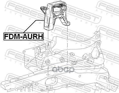 Подушка двигателя (гидравлическая) прав FDM