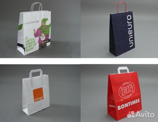 Пакеты с лого. пнд, псд, пвд, Крафт