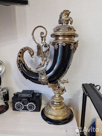 Ваза рог изобилия, бронза, 52 см