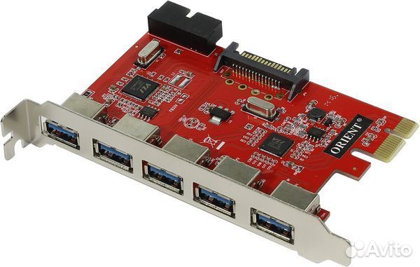 Контроллер Orient 30286 PCI-E VA-3U5219PE, 3.0 5ex