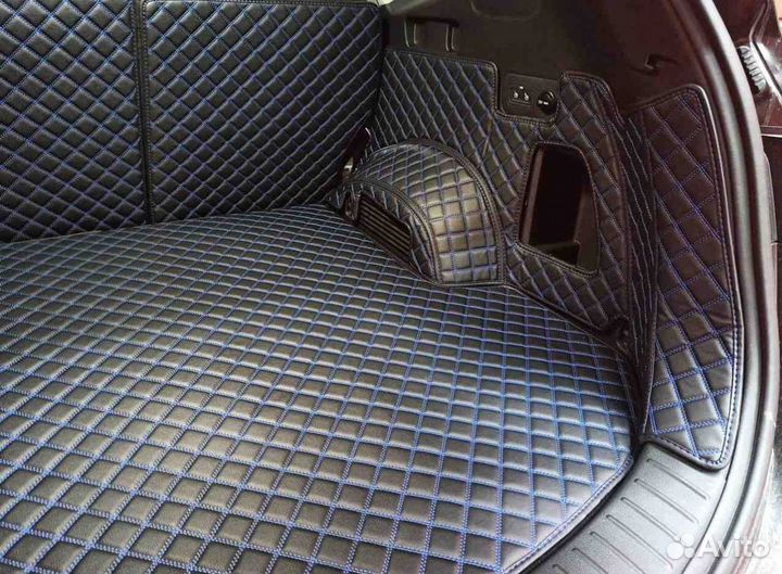 3Д коврики в багажник hyundai santa FE 2020