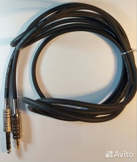 Кабель Bespeco jack 3.5 stereo-jack 6,3 stereo 3 м
