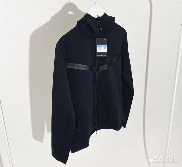 Зип худи nike tech fleece черная