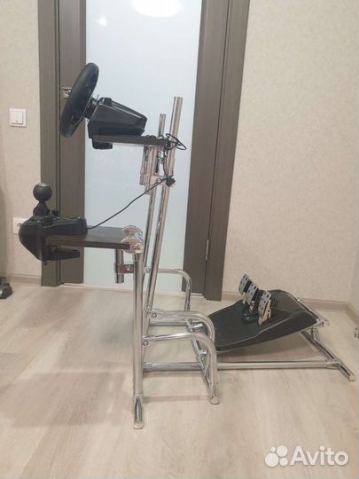 Стойка для игрового руля с кпп. Версия2.0