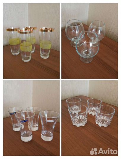 Стаканы, бокалы, стопки
