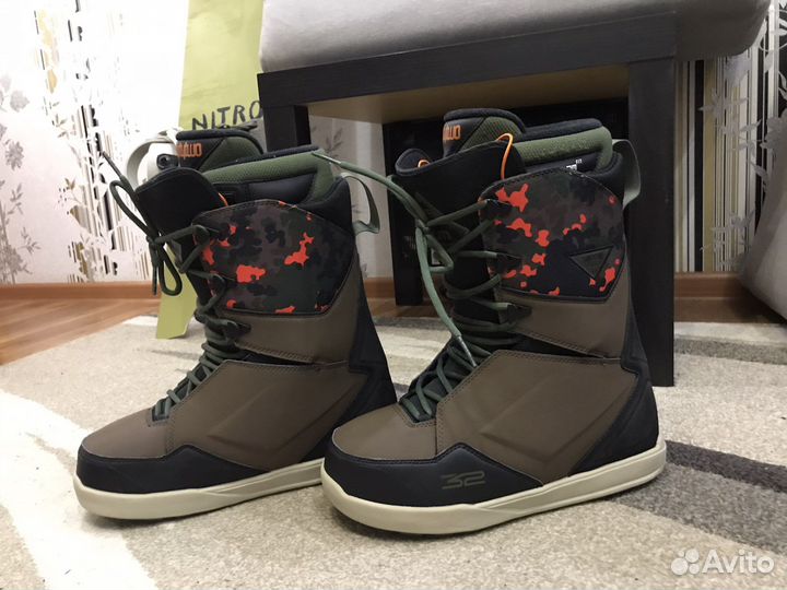 Ботинки сноубордические 43,5- 44-45 размер 11,5 eu