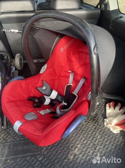 Автолюлька maxi cosi с переходником