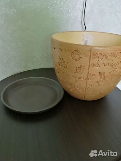 Кашпо для цветов керамическое