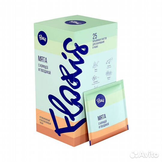 Чай Мята с корицей и гвоздикой в саше в чашку Flor