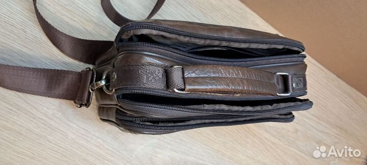 Сумка натуральная кожа коричневая