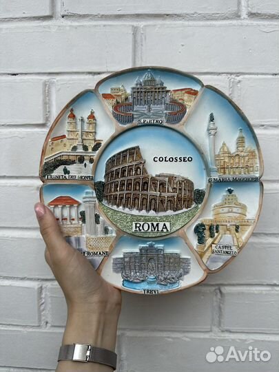 Настенная тарелка Рим Италия
