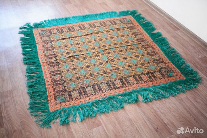 Винтажная скатерть СССР (шелк/шерсть)