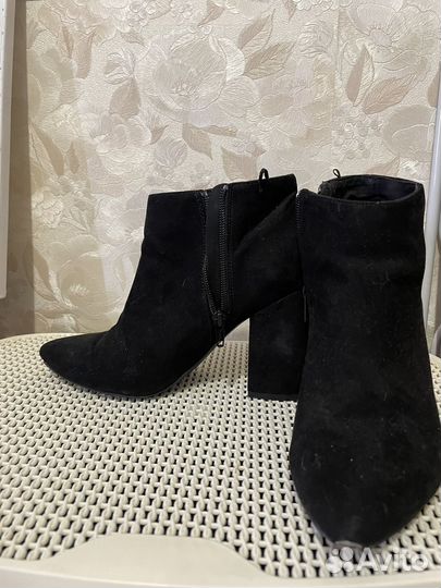 Ботильоны zara 37 черные
