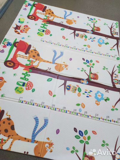 Детский коврик для ползания складной