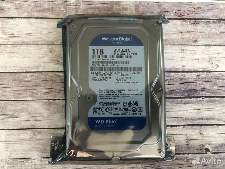 Жесткий диск WD Caviar Blue 1Tb WD10ezex