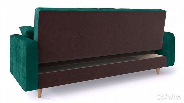 Прямой диван Эрика изумруд быстрая доставка