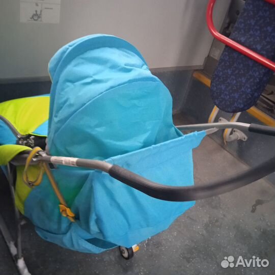 Детские санки-коляска с колесами