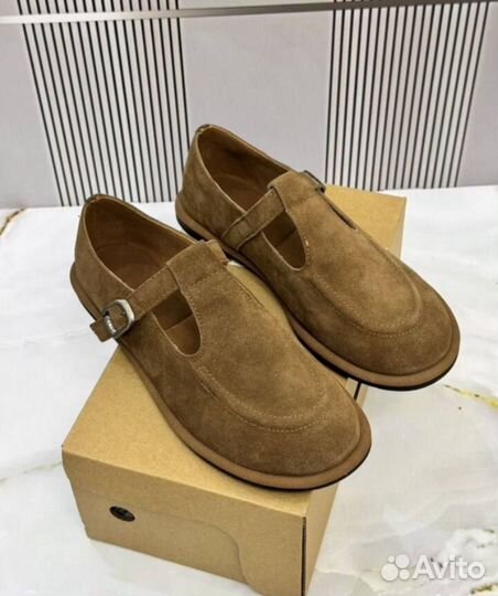 Лоферы натуральная замша the row