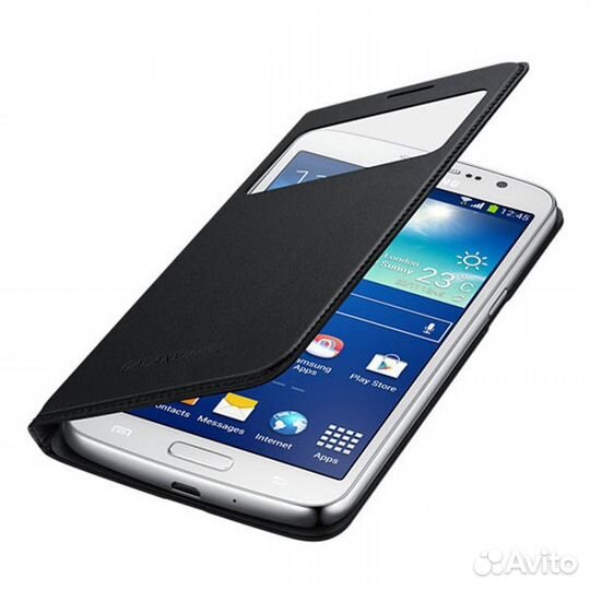 Оригинал Чехол S-View для samsung Grand 2 Black