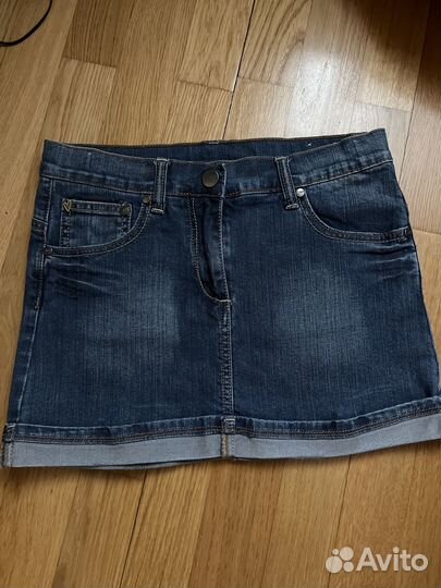 Джинсовая юбка для девочки 152