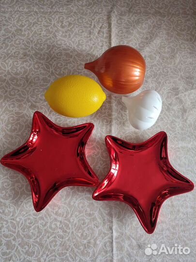 Контейнеры для лимона, лука, чеснока. Тарелка