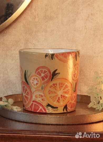 Керамический горшочек для растений