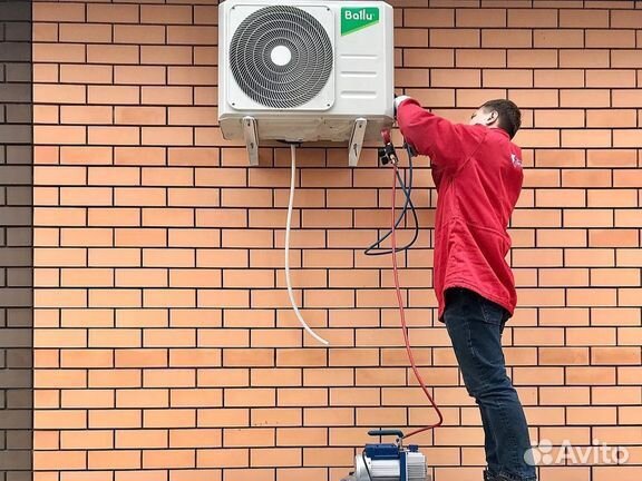 Сплит система инверторная, установка
