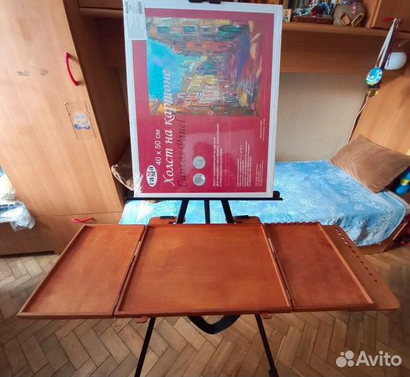 Этюдник палитра навесная + мольберт