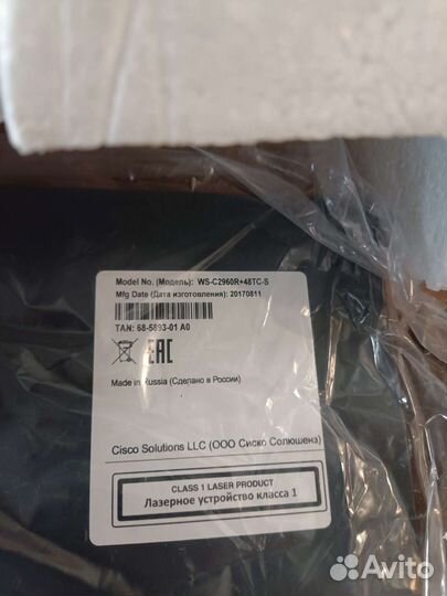 Коммутатор Cisco WS-C2960R+48TC-S