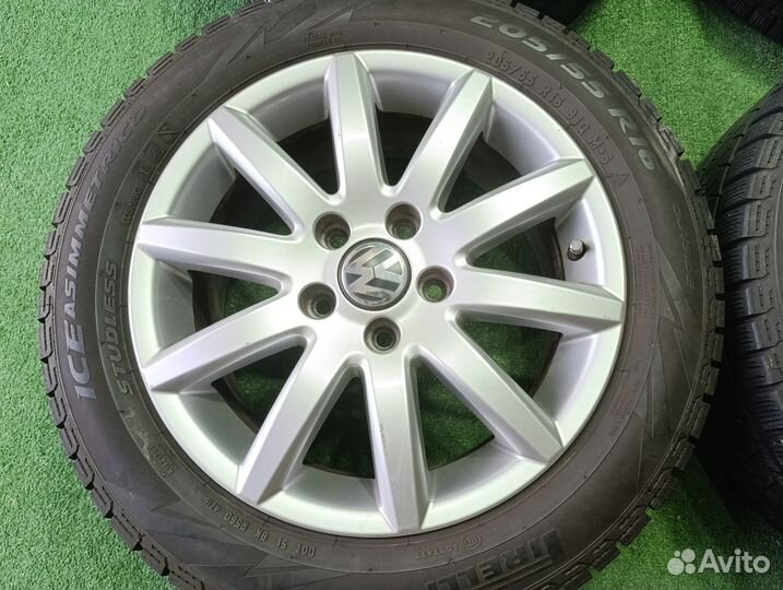 VW Skoda диски R16 5*112 6,5j +50+205/55 всесезонк