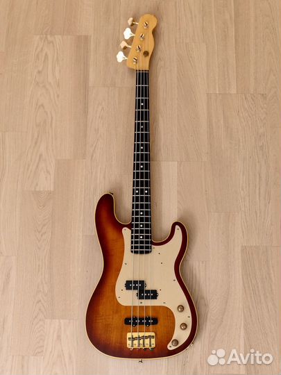 Бас-гитара Schecter Moon PJ Bass Tobacco Sunburst