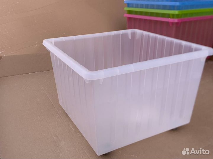 Контейнер на колесах Вессла. Ящик белый.Новый IKEA