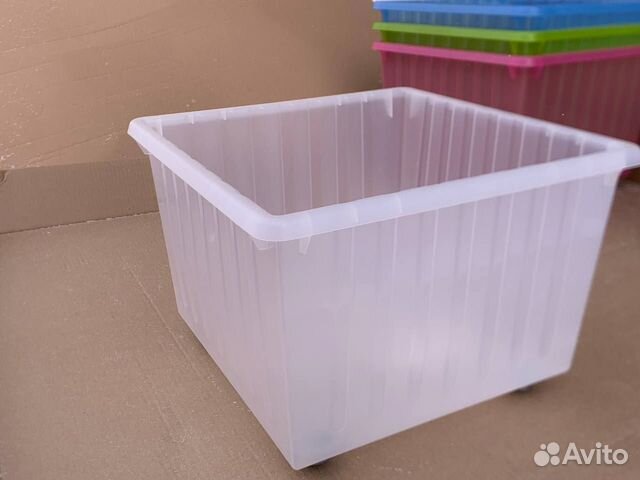 Контейнер на колесах Вессла. Ящик белый.Новый IKEA