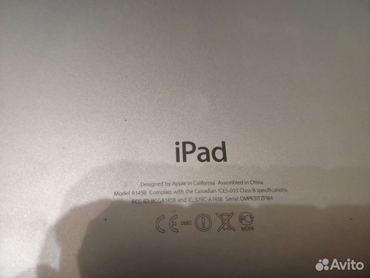 Планшет Apple iPad 4 64GB md512rs/A (Model A1458)