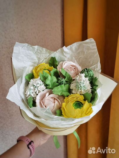 Зефирные цветы на заказ