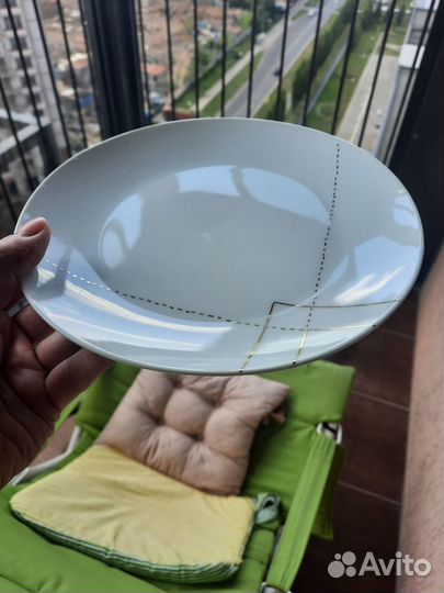 Французские фарфоровые тарелки, 4 шт